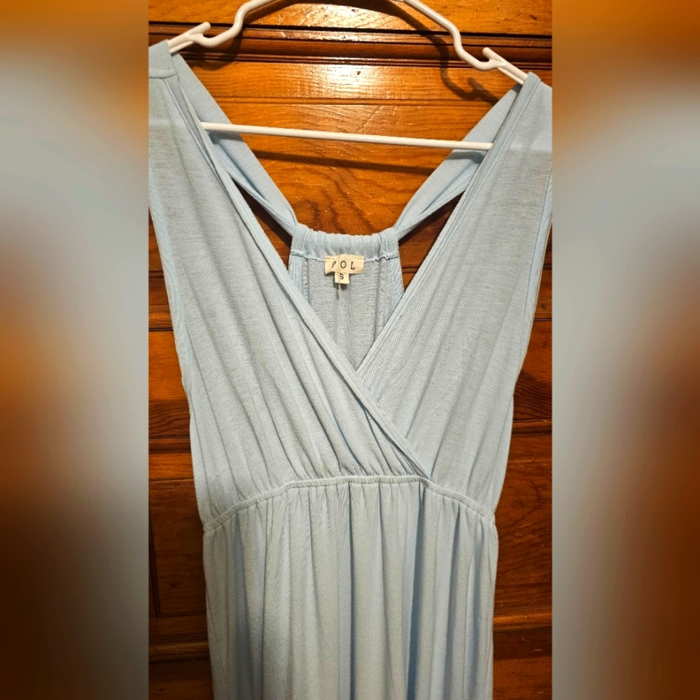 POL Light Blue Maxi Dress Sm/med